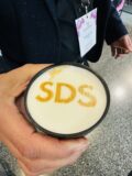 Coffee with SDS writing on it