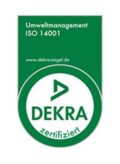 Dekra Zertifikat für Umweltmanagement ISO 14001