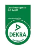Dekra Zertifikat für Umweltmanagement ISO 14001